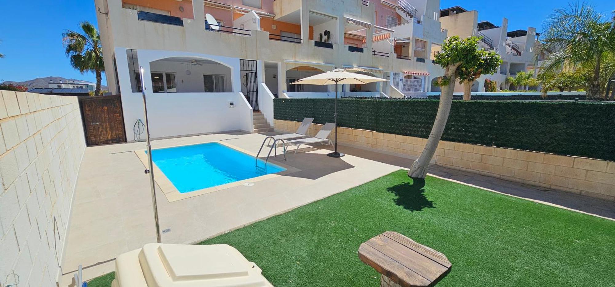 Homes Of Spain, Apartamentos Paraiso Vera Playa, Fatu Hiva, Bajo A Con Piscina Privada En Jardin Privado, Primera Linea De Playa, Wifi Eksteriør billede