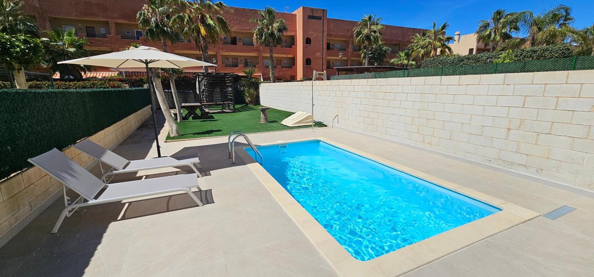 Homes Of Spain, Apartamentos Paraiso Vera Playa, Fatu Hiva, Bajo A Con Piscina Privada En Jardin Privado, Primera Linea De Playa, Wifi Eksteriør billede
