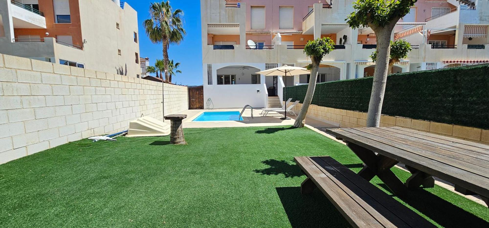 Homes Of Spain, Apartamentos Paraiso Vera Playa, Fatu Hiva, Bajo A Con Piscina Privada En Jardin Privado, Primera Linea De Playa, Wifi Eksteriør billede